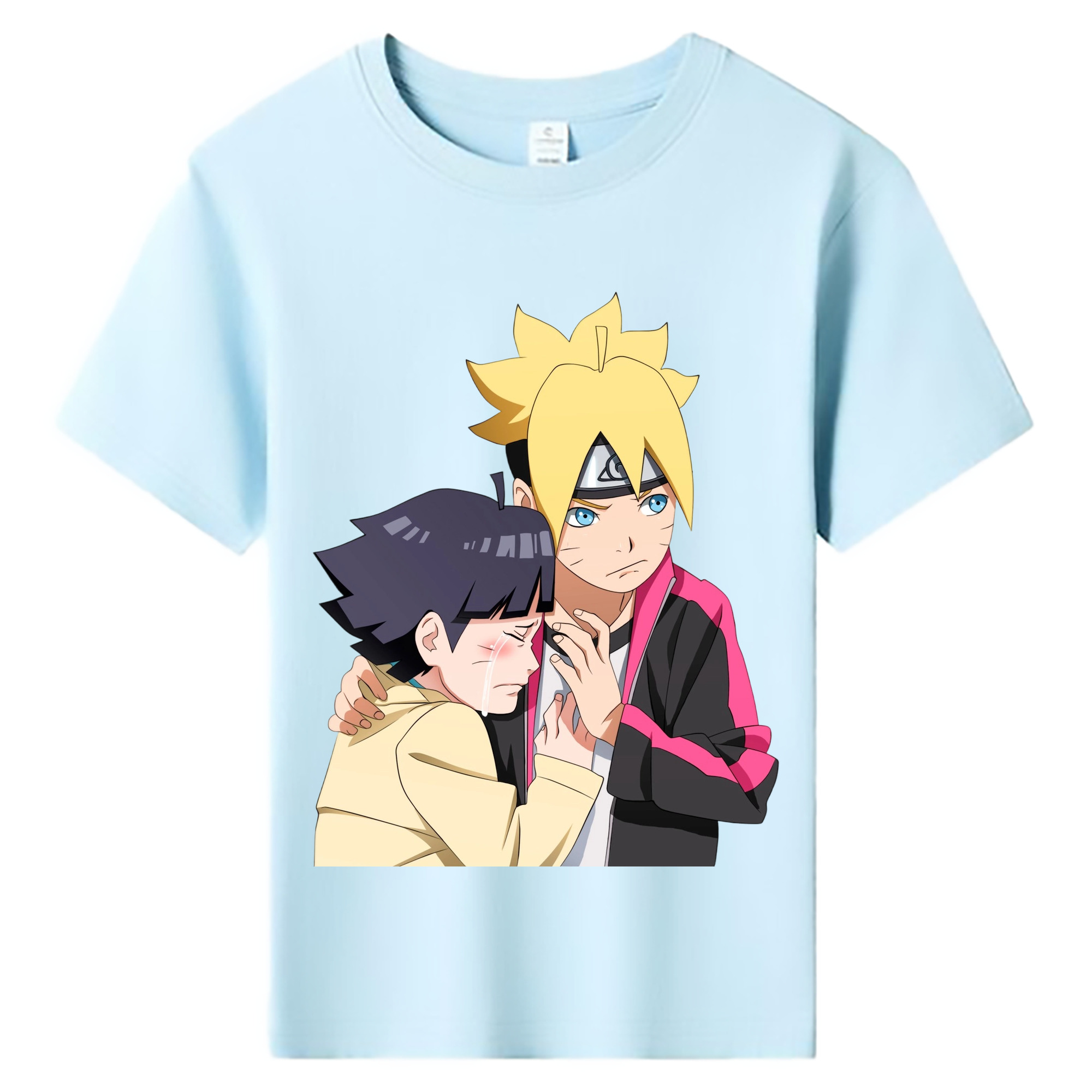 （画像用） NARUTO -ナルト- うずまき ボルト Uzumaki Boruto 綿100％キッズTシャツ（フロントプリント）